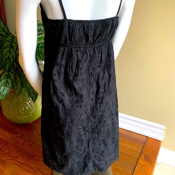 Black Eyelet Dress Size 6 - Picture 3 of 6